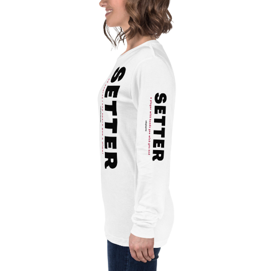 The setter's job is a mental and emotional marathon of...

reading the opposition
making split-second decisions and
running the entire offense
These shirts let setters proudly declare their invaluable role as the team's quarterback or field general.